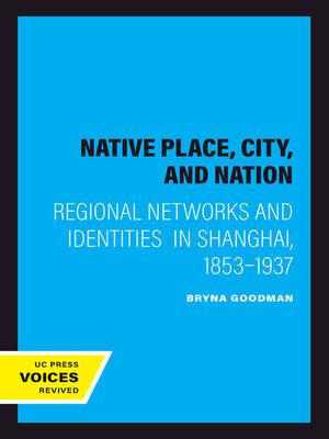 cover image of Native Place, City, and Nation